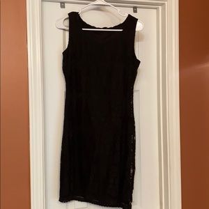 Black lace dress